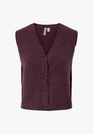 Pieces, KNITTED VEST PCSALLY - Veste sans manches - winetasting