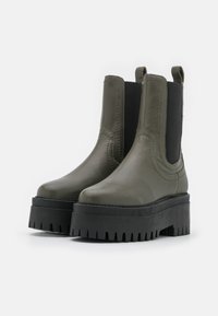 ASRA Botines con plataforma - khaki