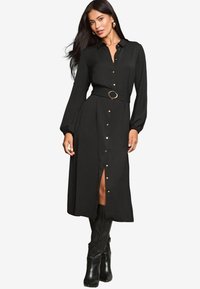 Lipsy LONG SLEEVE - REGULAR FIT - Blusenkleid - black