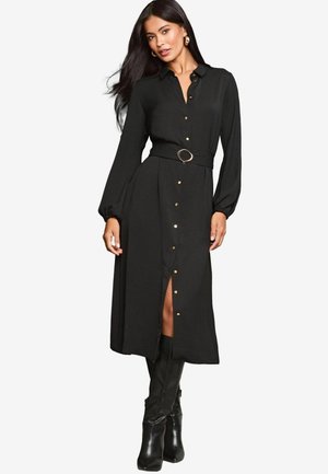 LONG SLEEVE - REGULAR FIT - Abito a camicia - black