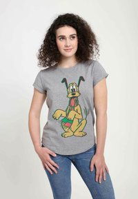 Henry Tiger DISNEY CLASSICS PLUTO HOLIDAY COLORS  - T-shirts print - melange grey