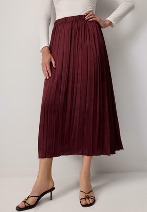 Touché Privé CRUSHED  - A-line skirt - burgundy
