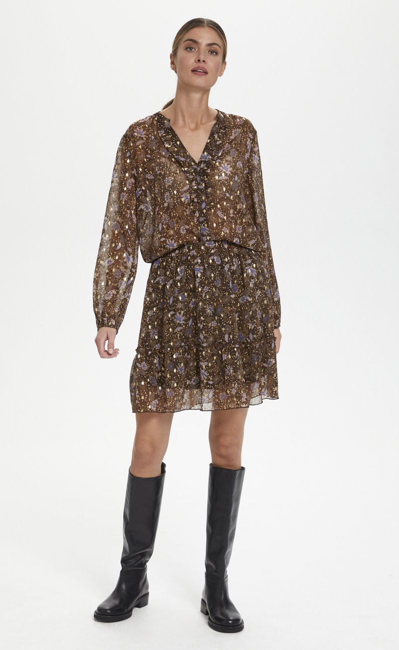 Damen Jeansröcke | Saint Tropez Faltenrock black winter paisley/schwarz - VI42051 Damen Jeansröcke | Saint Tropez Faltenrock black winter paisley/schwarz - VI42051