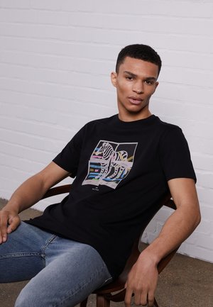 ZEBRA PHOTOS - Print T-shirt - black
