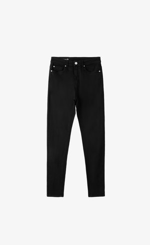 Stradivarius, D07 REGULAR WAIST SKINNY JEANS - Jeans Skinny Fit - black