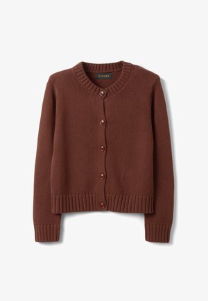 PIOMBO, BUTTON-UP CARDIGAN, REGULAR FIT - Chaqueta de punto - brown