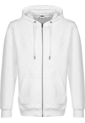 TERRY - Sweater met rits - white