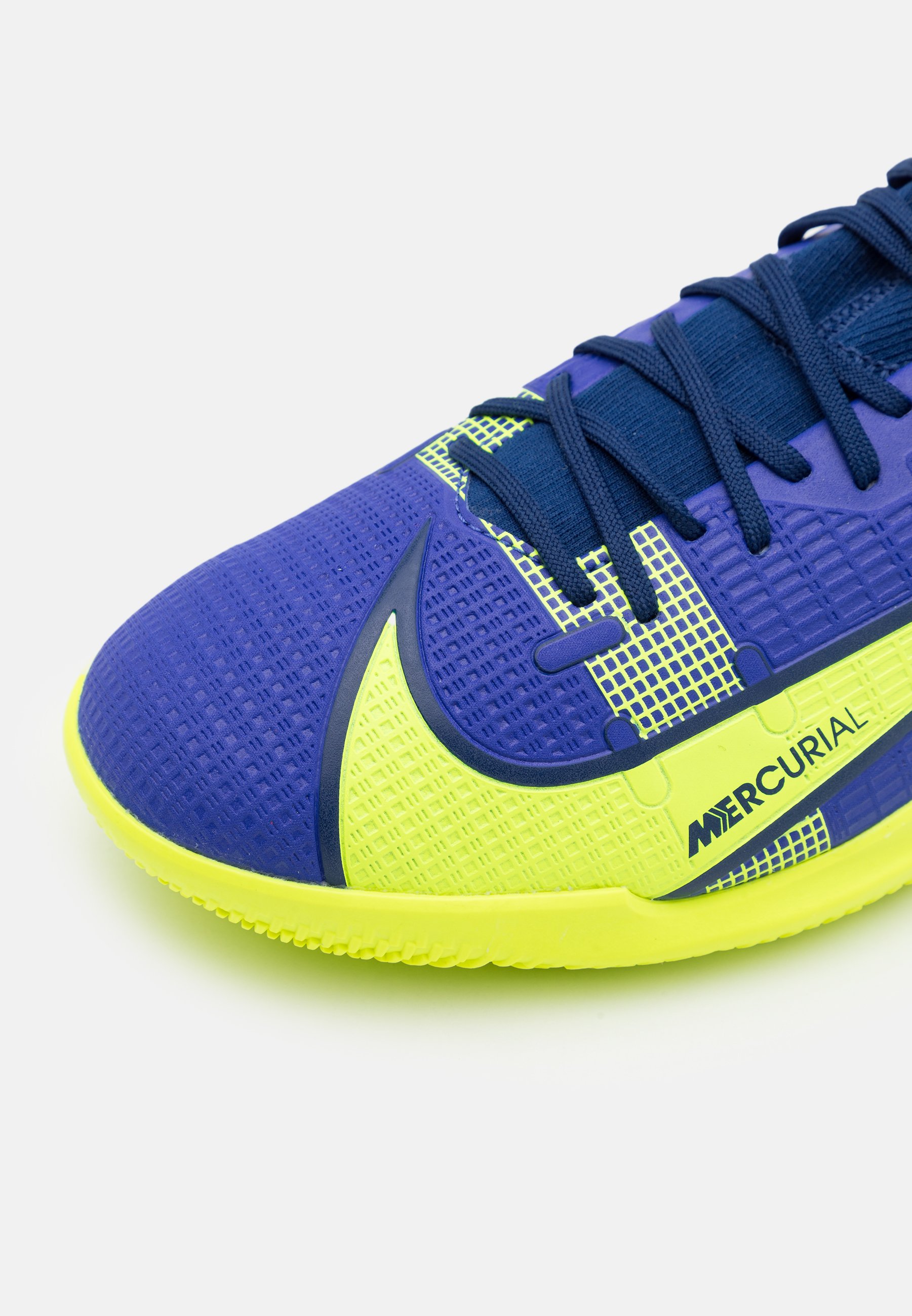 Nike Performance MERCURIAL 8 ACADEMY IC - Botas de fútbol sin tacos -  lapis/volt/blue void/azul - Zalando.es