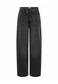 GIORGIA MITTLERE - Wide Leg - washed black