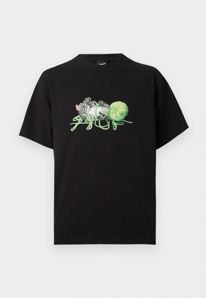 HUF, PAWS TEE UNISEX - T-shirts print - black