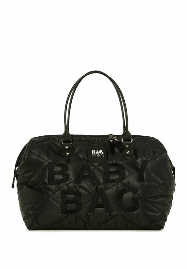 BABY BAG EMBROIDERED PUFFY SHOULDER DIAPER BAG - Wickeltasche - schwarz