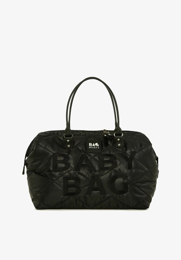 BABY BAG EMBROIDERED PUFFY SHOULDER DIAPER BAG – Wickeltasche – schwarz