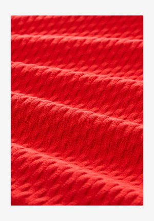 TOM TAILOR, KNIT NEW BUBBLE STRUCTURE SWEATER - Strickpullover - soft scarlet red