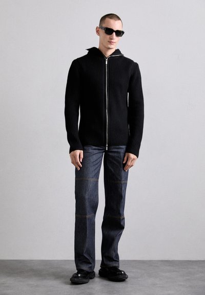 Helmut Lang SAFETY ZIP UP - Chaqueta de punto - black