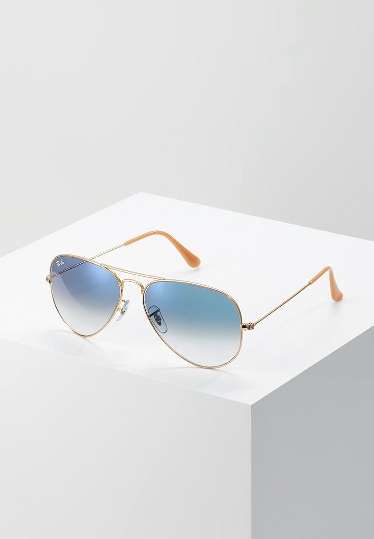 Ray-Ban - AVIATOR LARGE UNISEX - Aurinkolasit - gold crystal gradient light blue, Suurenna