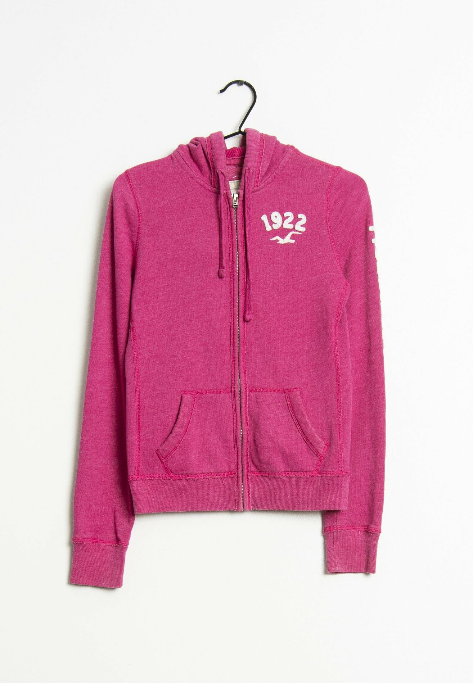 Hollister Zip-up sweatshirt pink (Pre-owned) Zalando
