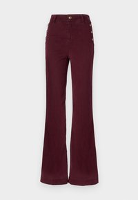 NEW - Kavbojke na trapez - red noir