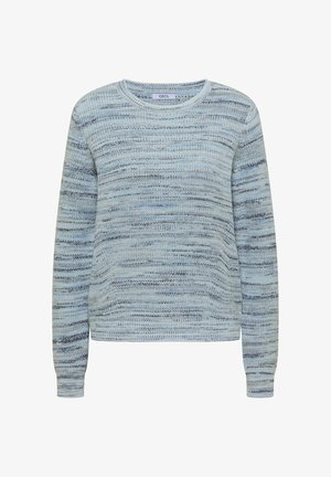 Cecil, PULLOVER MIT RUNDHALS UND SPACE-DYE-OPTIK - Striktrøje - urban dark blue