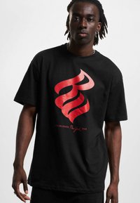 Rocawear BIGLOGO  - Marškinėliai su spaudiniu - black red