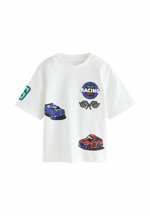 SHORT SLEEVE GRAPHIC - Tričko s potlačou - white race car placement