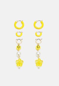 PCJANNI EARRINGS 3 PACK - Brincos - gold-coloured/yellow