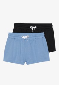 2 PACK - Shorts - black/light blue