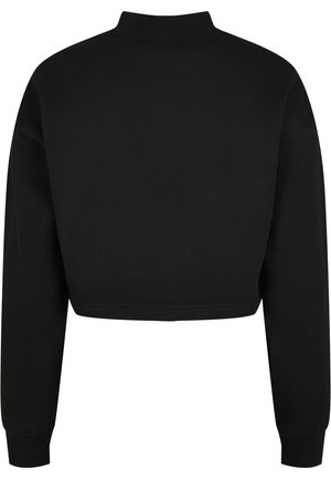 OVERSIZED HIGH NECK CREW - Sportinis megztinis - black