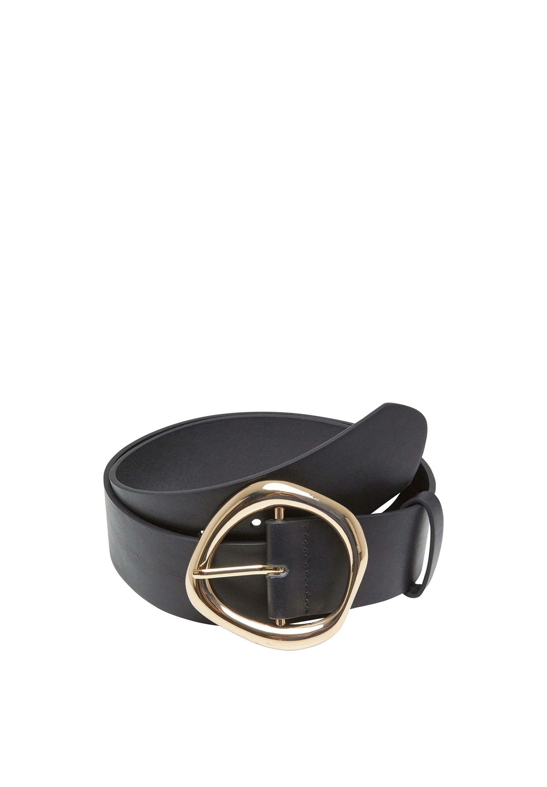 Urban Classics BUCKLE SHAPED Belt black gold/black