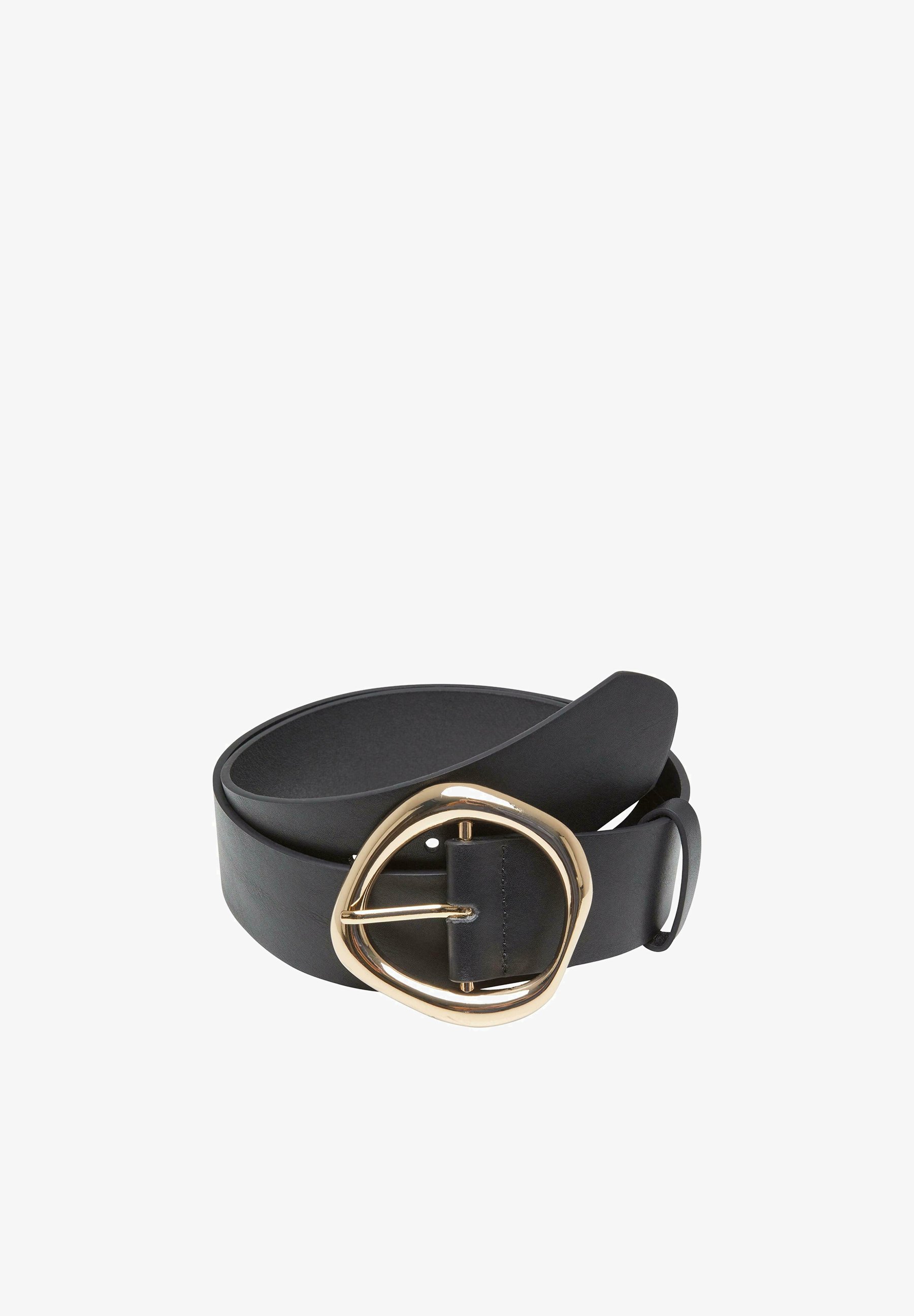 Urban Classics BUCKLE SHAPED Belt black gold/black
