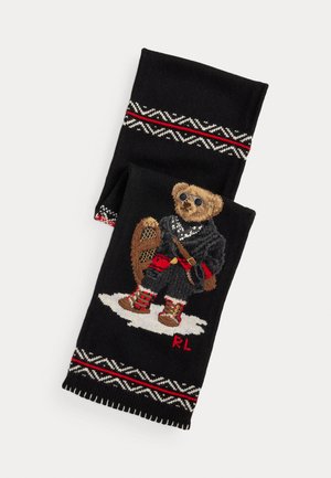 POLO BEAR INTARSIA-KNIT SCARF - Šál - black