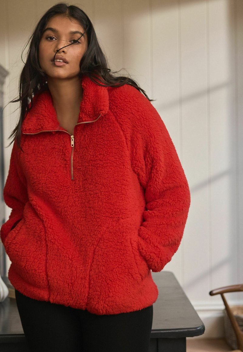 Next HALF ZIP - Fleecepullover - red