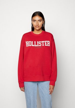 OVERSIZED CREW LOGO - Sweatshirt - jester red