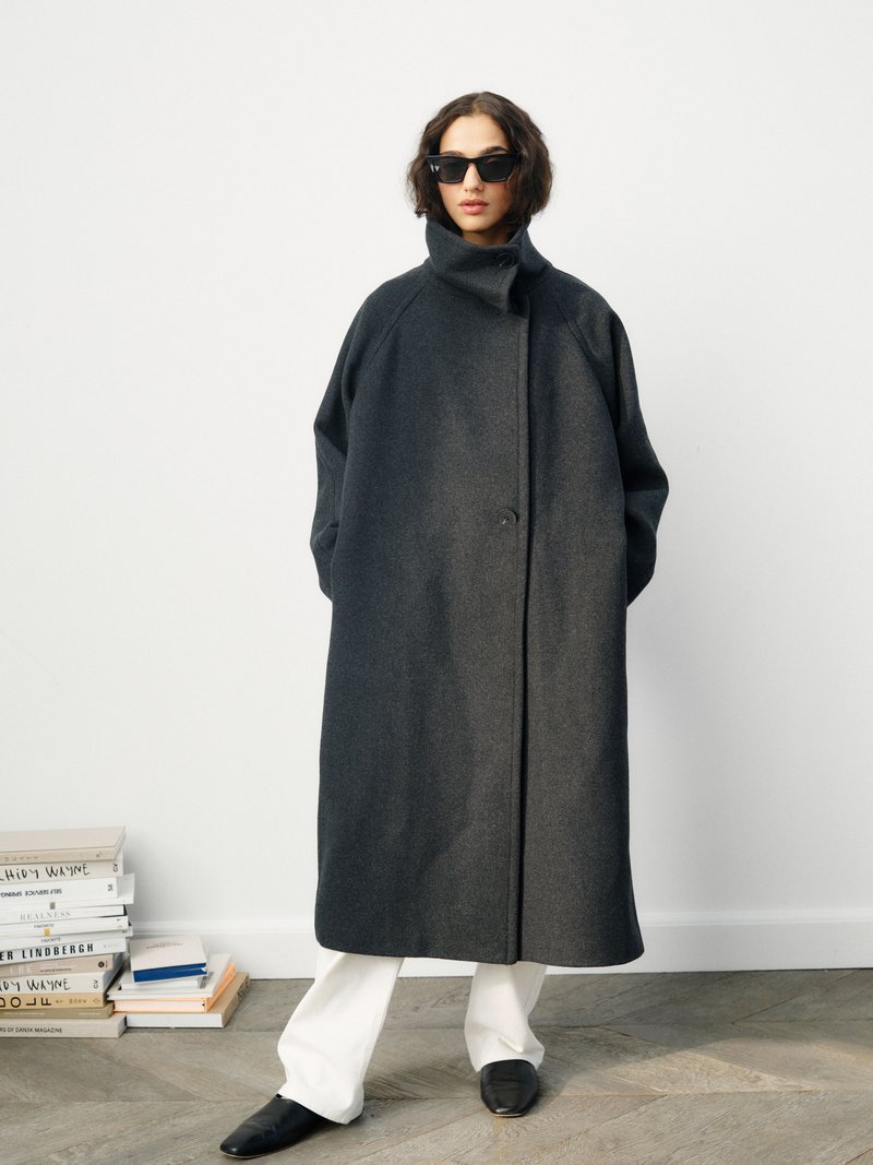 InWear Klasičan kaput - dark grey melange