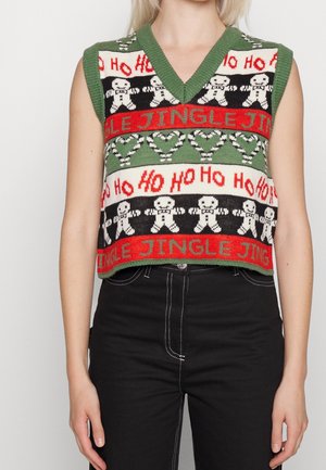 Strickpullover - dark green