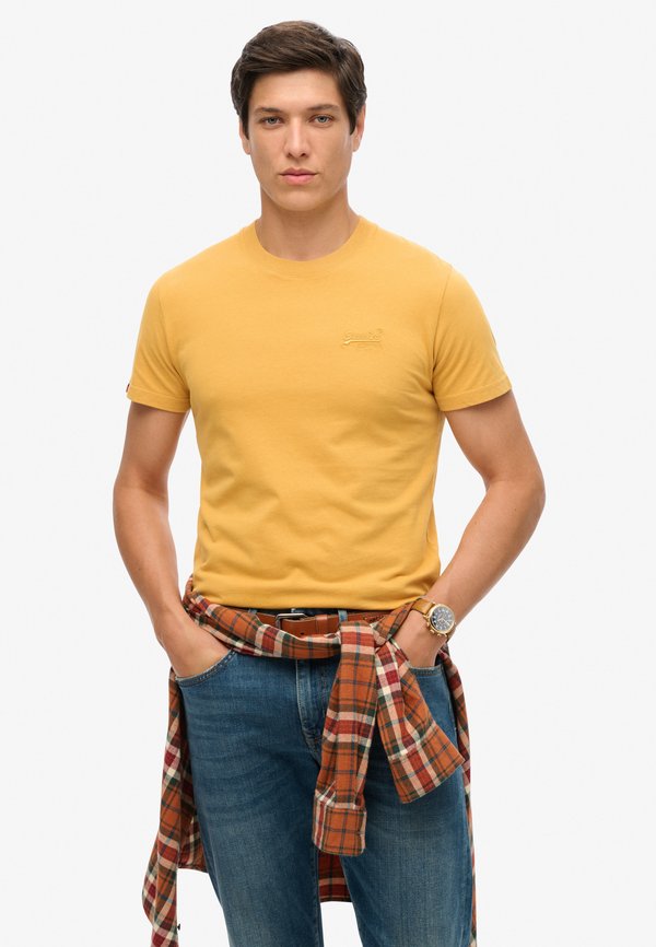 ESSENTIAL LOGO EMBROIDERED - T-Shirt basic - winter gold