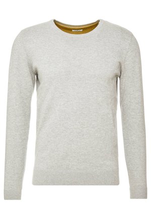 TOM TAILOR CREW NECK  - Džemperis - light soft grey melange