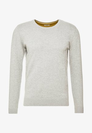 TOM TAILOR CREW NECK - Pullover - light soft grey melange