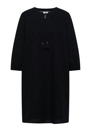 Cecil, KNEE-LENGTH DRESS WITH 3/4-SLEEVE AND STICKEREI - Vestido informal - black