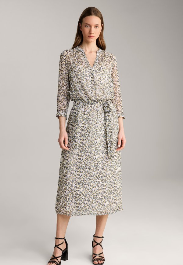 GEMUSTERT - Freizeitkleid - ecru flieder