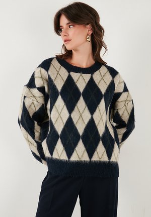 LOOSE FİT - Neule - dark blue