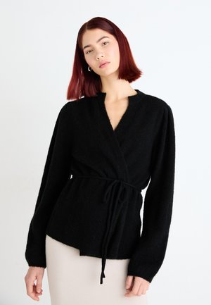 HOPE WRAP CARDIGAN - Cardigan - black