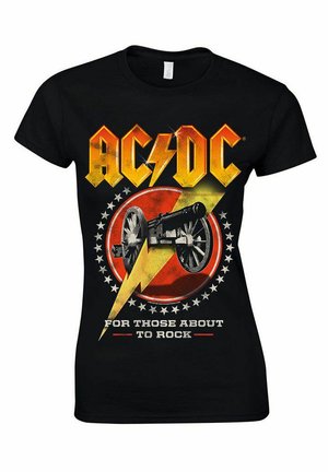 rockshirts AC DC FOR THOSE ABOUT TO ROCK NEW KVINDER - T-shirts print - black
