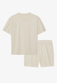 SET - Paprasti marškinėliai - beige
