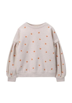 MIT HERZSTICKEREI - Sweatshirt - beige