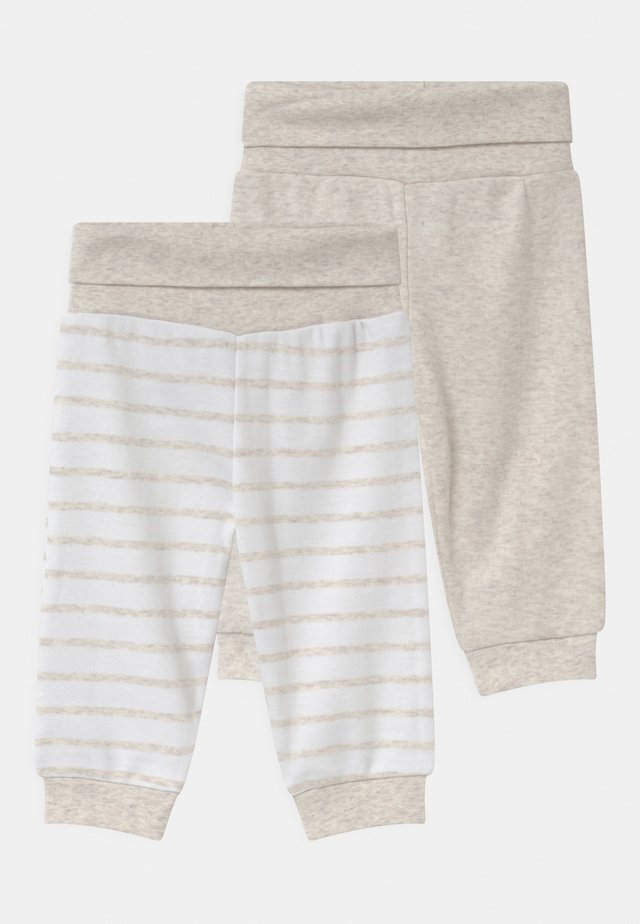 2 PACK UNISEX - Tygbyxor - white/beige