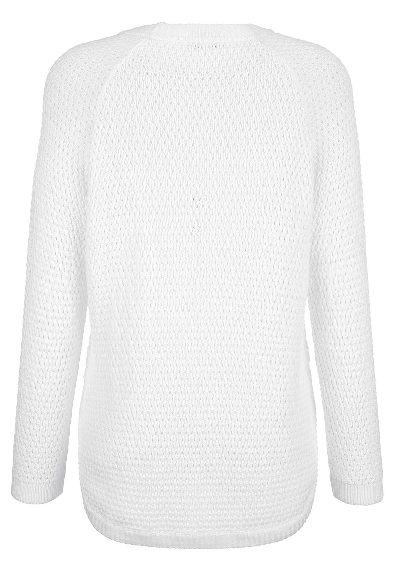 Damen Strickjacken | basically you Strickpullover weiß - BW26068 Damen Strickjacken | basically you Strickpullover weiß - BW26068