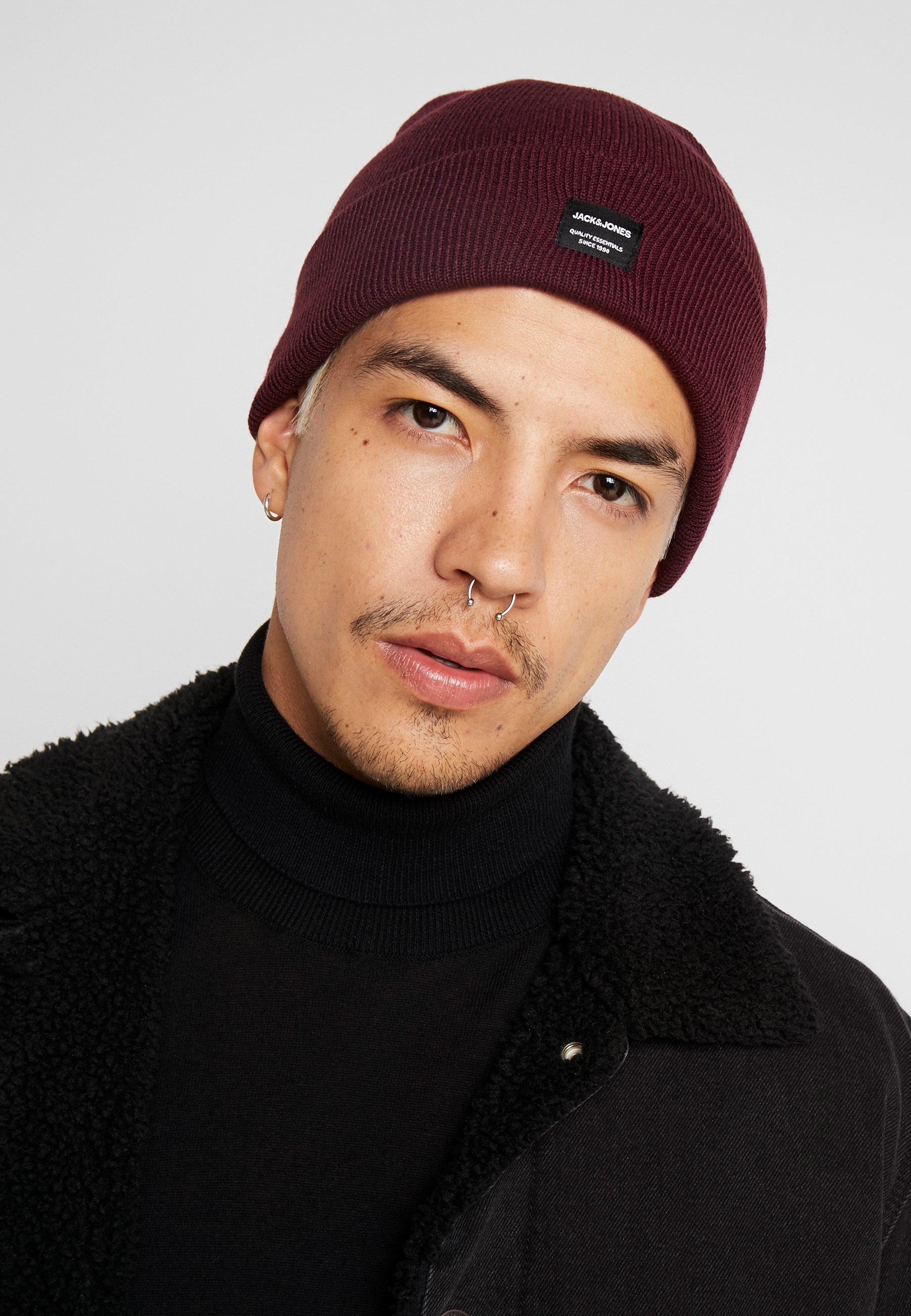 Jack \u0026 Jones JACDNA BEANIE - Berretto - port royale/bordeaux - Zalando.it