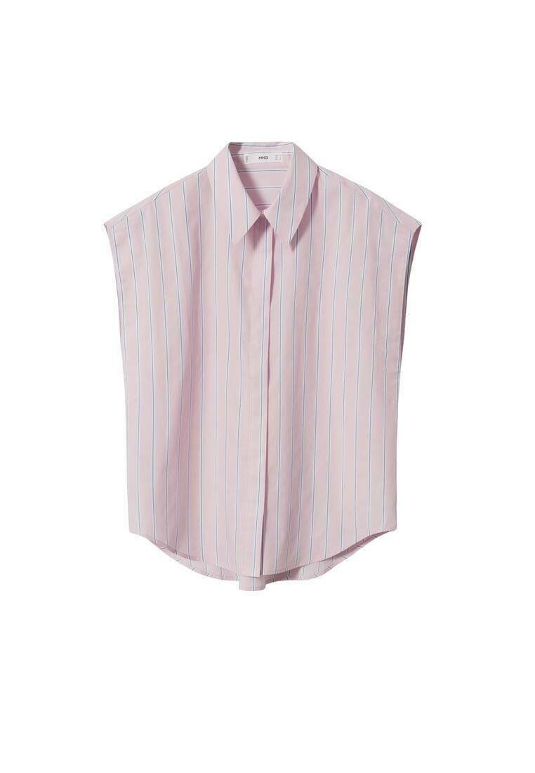 Mango Overhemdblouse donkerroze Mango Overhemdblouse donkerroze