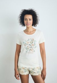 LASCANA VIVANCE DREAMS BY LASCANA L‘AUTOMNE SHORTY  - Komplet pidžame - beige