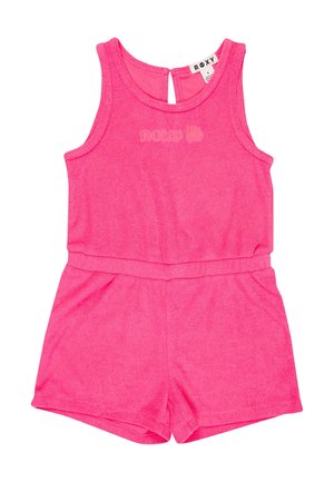 Jasnoróżowy, bezrękawnik z frotté z elastycznym pasem i subtelnym logo "ROXY" na piersi.